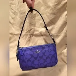 Coach Purple Wristlet Bag